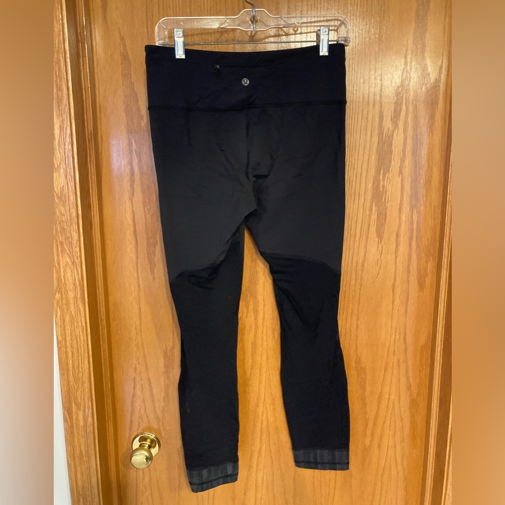 Black mesh lululemon leggings